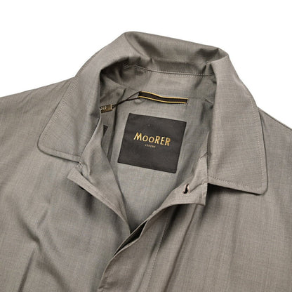 MOORER VITTOR - GO シルク混ウール ステンカラーコート｜436799｜GUARDAROBA MILANO OFFICIAL STORE