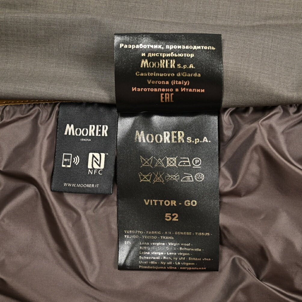 MOORER VITTOR - GO シルク混ウール ステンカラーコート｜436799｜GUARDAROBA MILANO OFFICIAL STORE