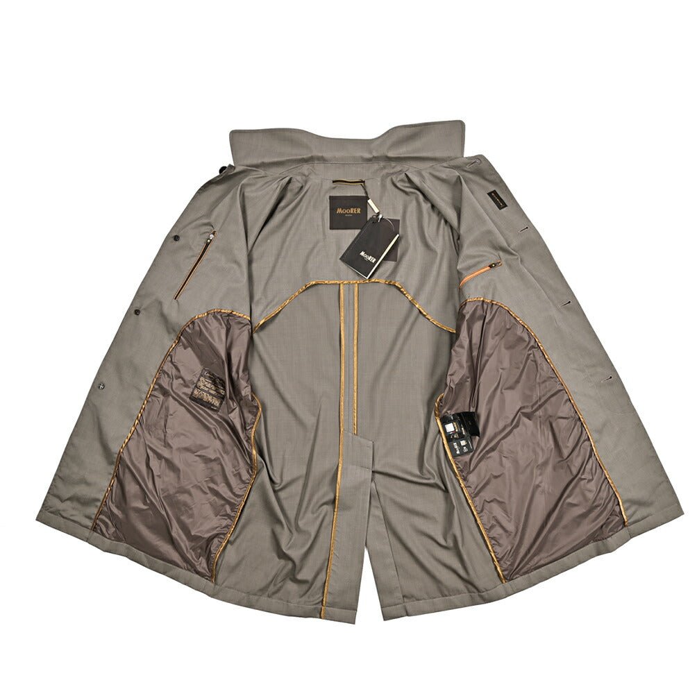 MOORER VITTOR - GO シルク混ウール ステンカラーコート｜436799｜GUARDAROBA MILANO OFFICIAL STORE