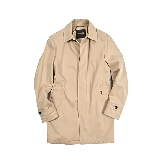 MOORER VITTOR - NRS シルク混コットン ステンカラーコート｜435955-48｜GUARDAROBA MILANO OFFICIAL STORE