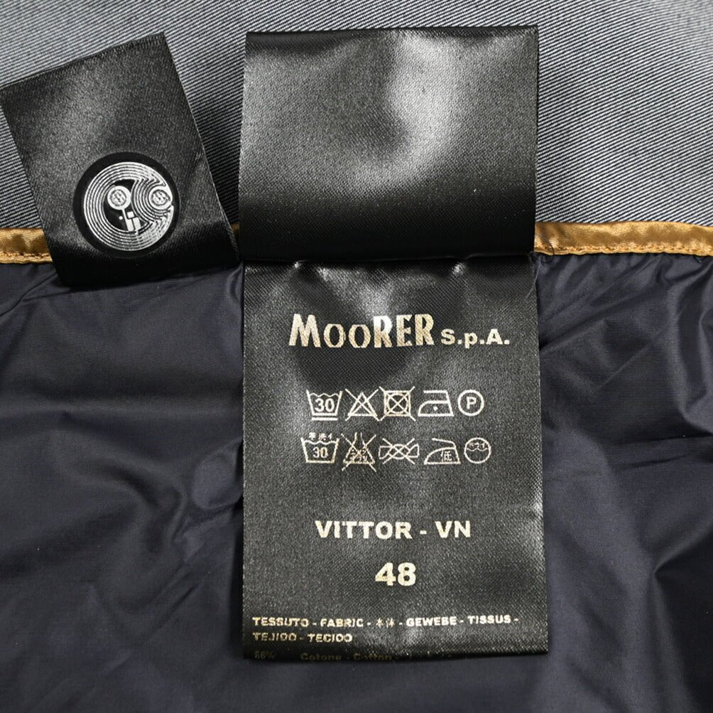 MOORER VITTOR - VN ポリエステル混コットン ステンカラーコート｜436039｜GUARDAROBA MILANO OFFICIAL STORE