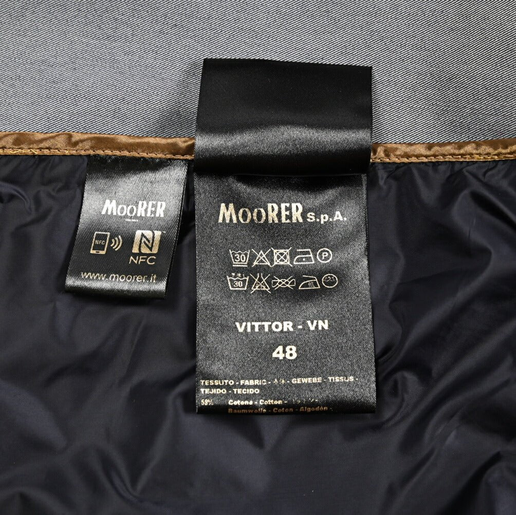 MOORER VITTOR - VN ストレッチコットン ステンカラーコート｜436797｜GUARDAROBA MILANO OFFICIAL STORE