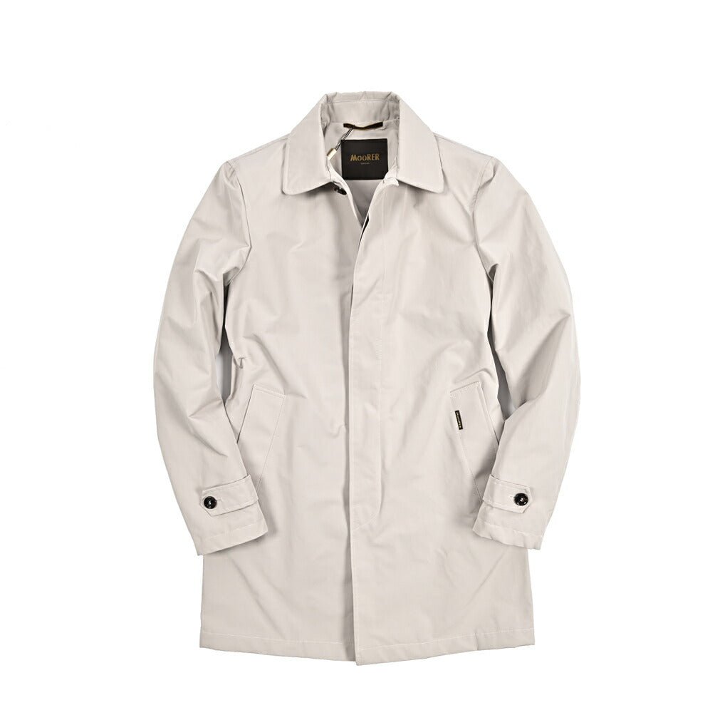 MOORER VITTOR - WM ポリエステル混コットン ステンカラーコート｜435962-48｜GUARDAROBA MILANO OFFICIAL STORE