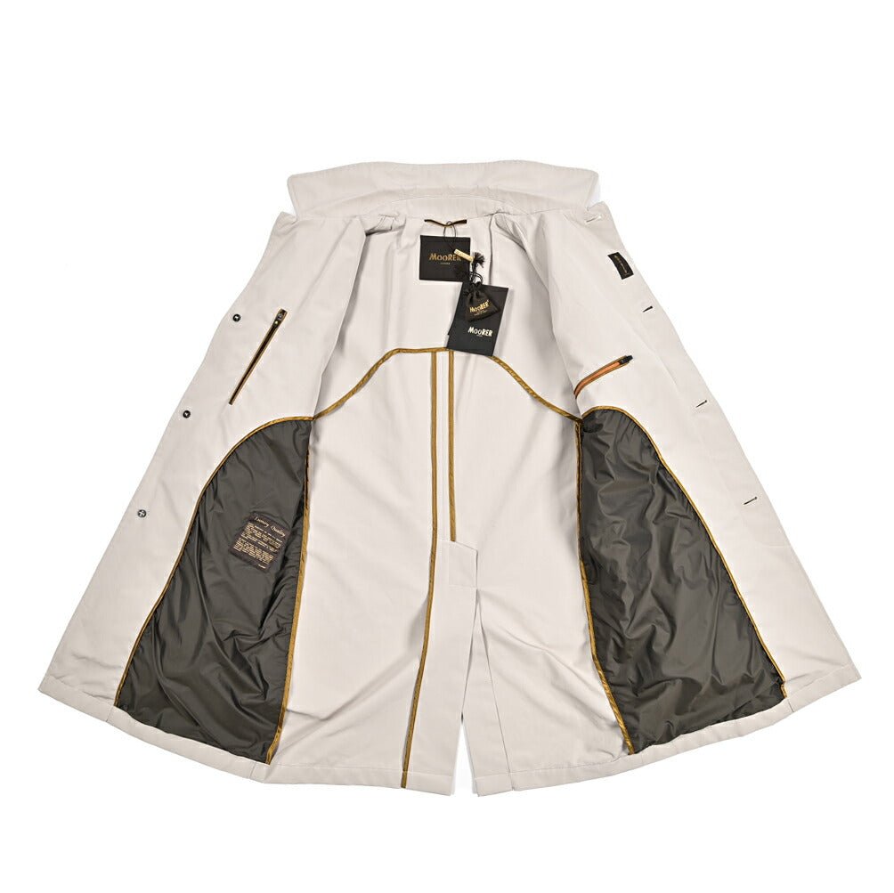 MOORER VITTOR - WM ポリエステル混コットン ステンカラーコート｜435962-48｜GUARDAROBA MILANO OFFICIAL STORE