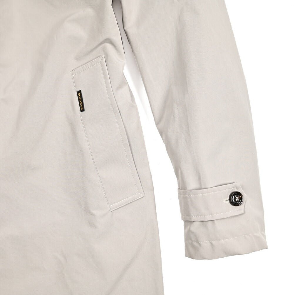 MOORER VITTOR - WM ポリエステル混コットン ステンカラーコート｜435962-48｜GUARDAROBA MILANO OFFICIAL STORE