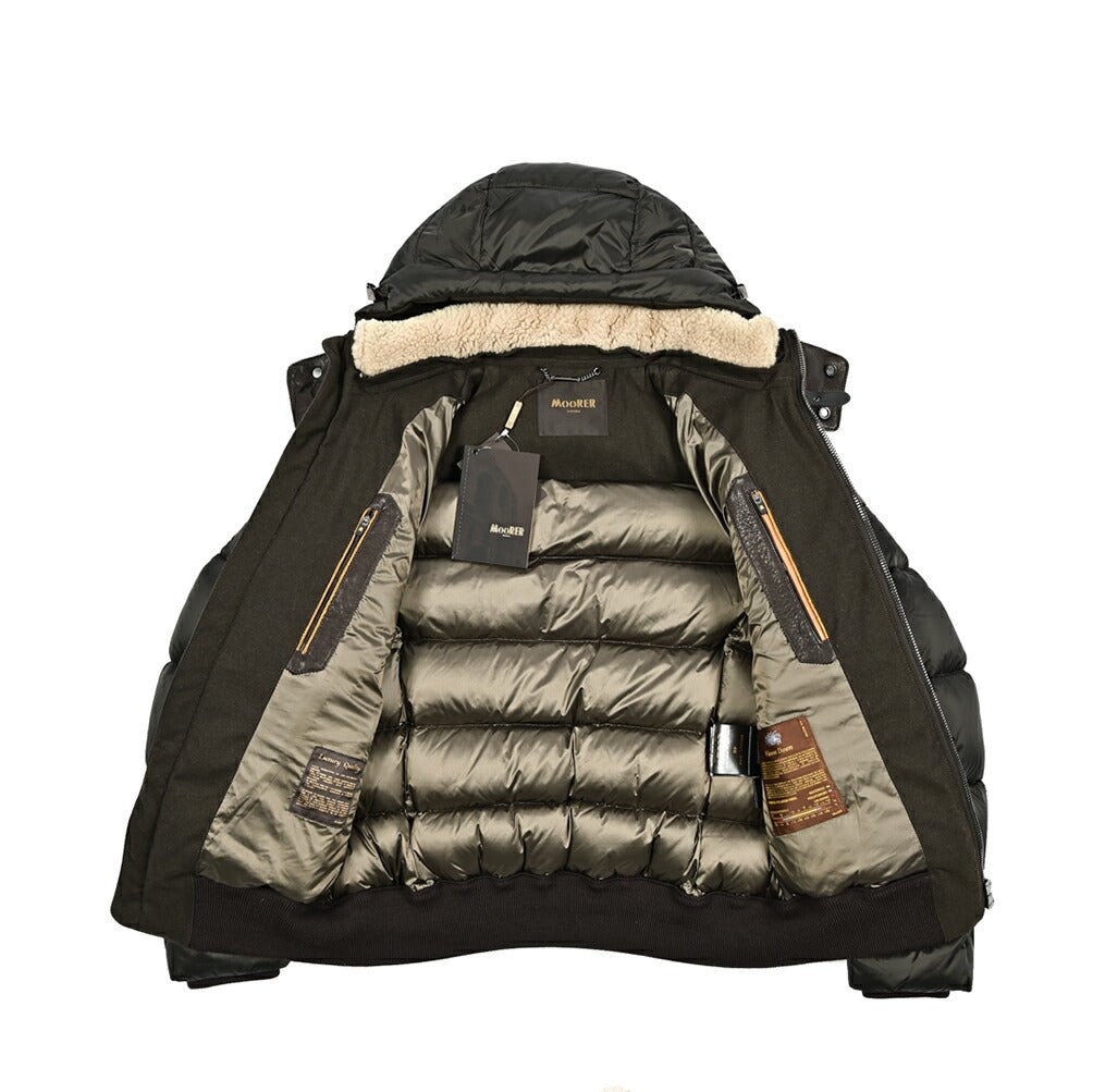 SALE｜MOORER ムーレー / WRIGHT-MAS コンビレザーダウンジャケット