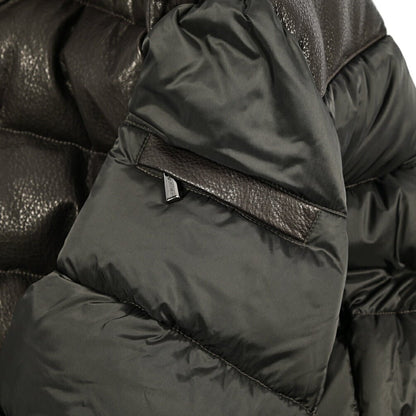 MOORER "WRIGHT - MAS" コンビレザーダウンジャケット｜420448 - 48｜GUARDAROBA MILANO OFFICIAL STORE