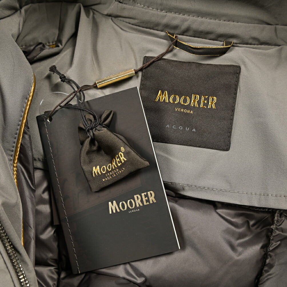 《レディース》MOORER "ZAGARA - KN" ストレッチナイロン ファーフード付きダウンコート / ACQUA RESISTANT(撥水)｜420428｜GUARDAROBA MILANO OFFICIAL STORE