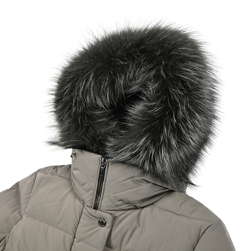 《レディース》MOORER "ZAGARA - KN" ストレッチナイロン ファーフード付きダウンコート / ACQUA RESISTANT(撥水)｜420428｜GUARDAROBA MILANO OFFICIAL STORE