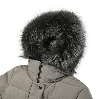 《レディース》MOORER "ZAGARA - KN" ストレッチナイロン ファーフード付きダウンコート / ACQUA RESISTANT(撥水)｜420428｜GUARDAROBA MILANO OFFICIAL STORE