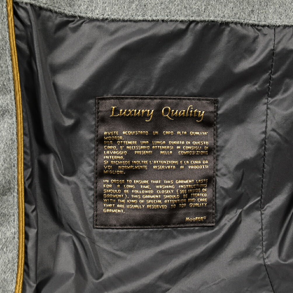 MOORER "ZARBO - LS9" カシミヤ混ウール スタンドカラーダウンコート｜420457｜GUARDAROBA MILANO OFFICIAL STORE