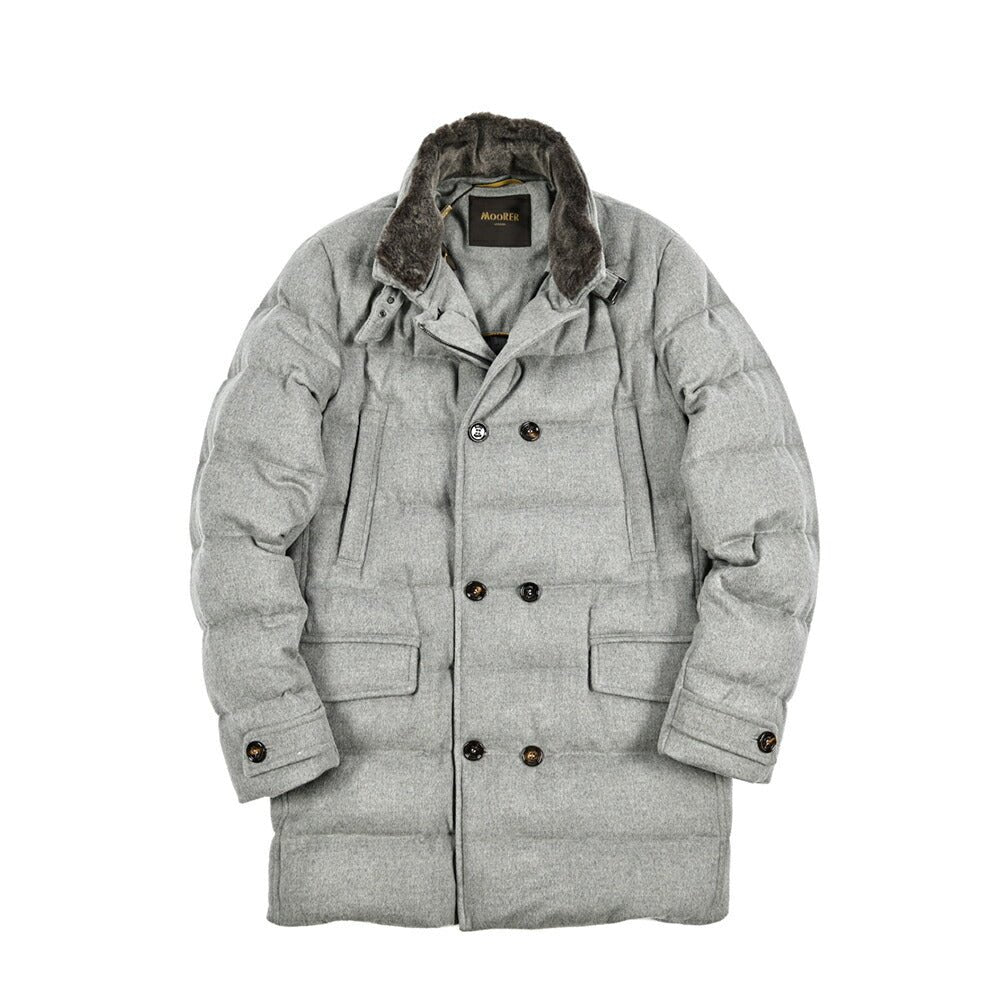 MOORER "ZARBO - LS9" カシミヤ混ウール スタンドカラーダウンコート｜420457｜GUARDAROBA MILANO OFFICIAL STORE