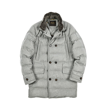 MOORER "ZARBO - LS9" カシミヤ混ウール スタンドカラーダウンコート｜420457｜GUARDAROBA MILANO OFFICIAL STORE