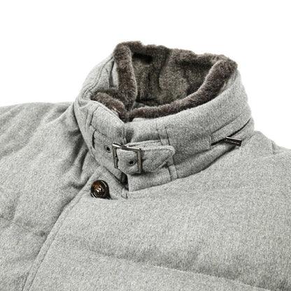 MOORER "ZARBO - LS9" カシミヤ混ウール スタンドカラーダウンコート｜420457｜GUARDAROBA MILANO OFFICIAL STORE
