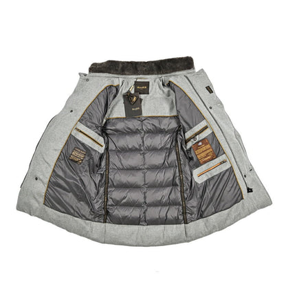 MOORER "ZARBO - LS9" カシミヤ混ウール スタンドカラーダウンコート｜420457｜GUARDAROBA MILANO OFFICIAL STORE