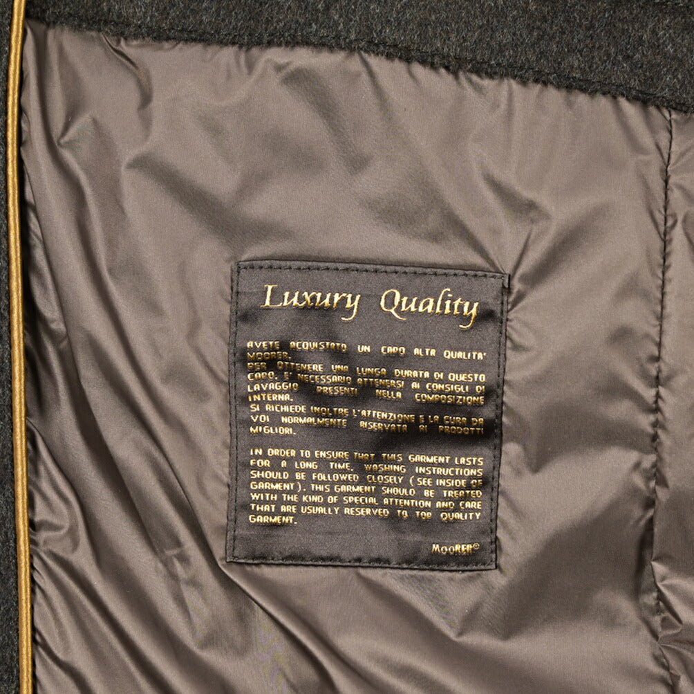 MOORER "ZARBO - LS9" カシミヤ混ウール スタンドカラーダウンコート｜420458 - 54｜GUARDAROBA MILANO OFFICIAL STORE