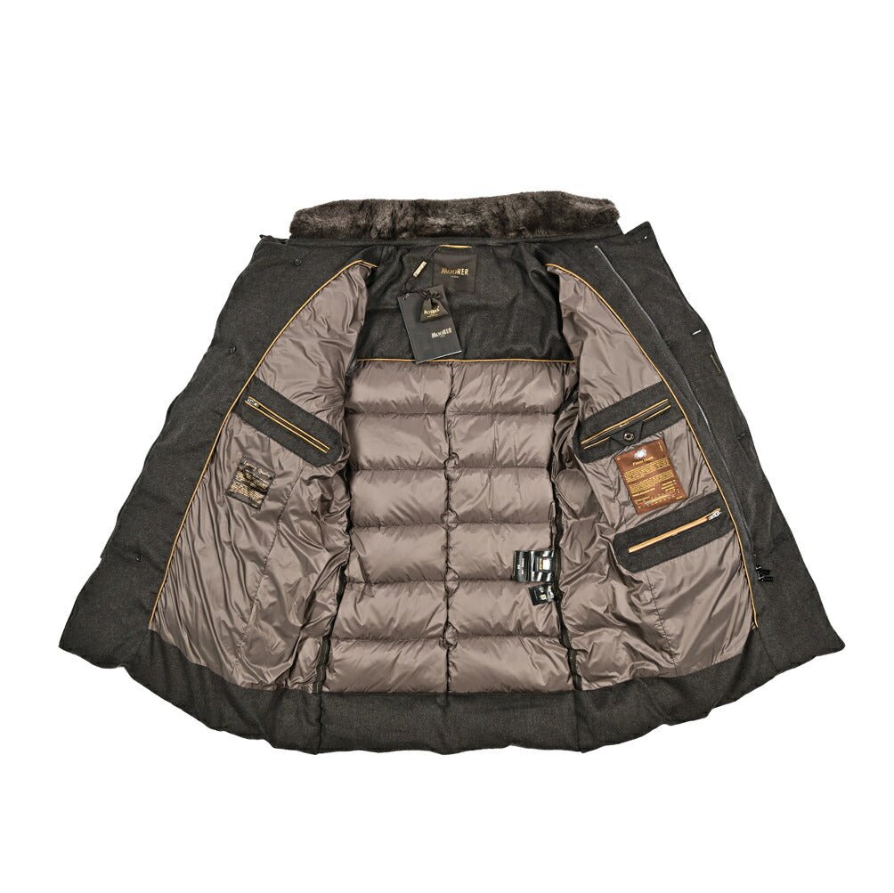 MOORER "ZARBO - LS9" カシミヤ混ウール スタンドカラーダウンコート｜420458 - 54｜GUARDAROBA MILANO OFFICIAL STORE