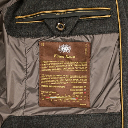 MOORER "ZARBO - LS9" カシミヤ混ウール スタンドカラーダウンコート｜420458 - 54｜GUARDAROBA MILANO OFFICIAL STORE