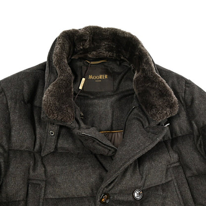 MOORER "ZARBO - LS9" カシミヤ混ウール スタンドカラーダウンコート｜420458 - 54｜GUARDAROBA MILANO OFFICIAL STORE