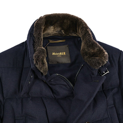 MOORER "ZARBO - LS9" カシミヤ混ウール スタンドカラーダウンコート｜420460｜GUARDAROBA MILANO OFFICIAL STORE