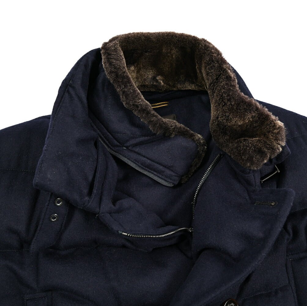 MOORER "ZARBO - LS9" カシミヤ混ウール スタンドカラーダウンコート｜420460｜GUARDAROBA MILANO OFFICIAL STORE