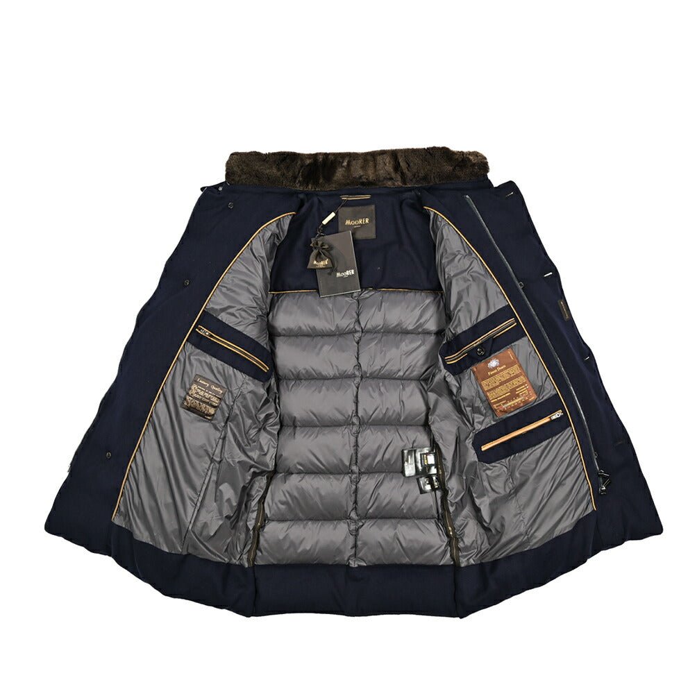 MOORER "ZARBO - LS9" カシミヤ混ウール スタンドカラーダウンコート｜420460｜GUARDAROBA MILANO OFFICIAL STORE