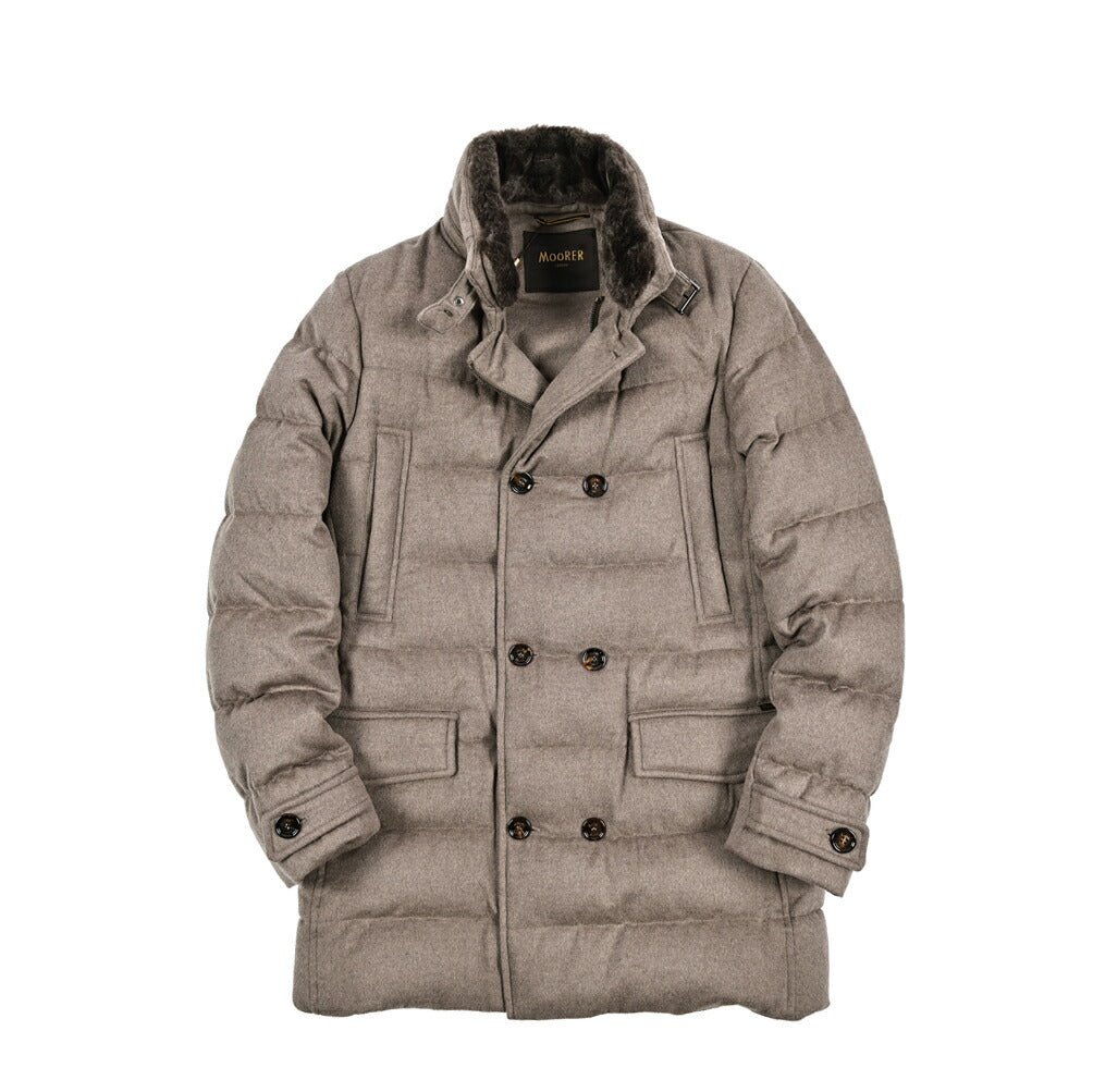 MOORER "ZARBO - LS9" カシミヤ混ウール スタンドカラーダウンコート｜420461 - 44｜GUARDAROBA MILANO OFFICIAL STORE