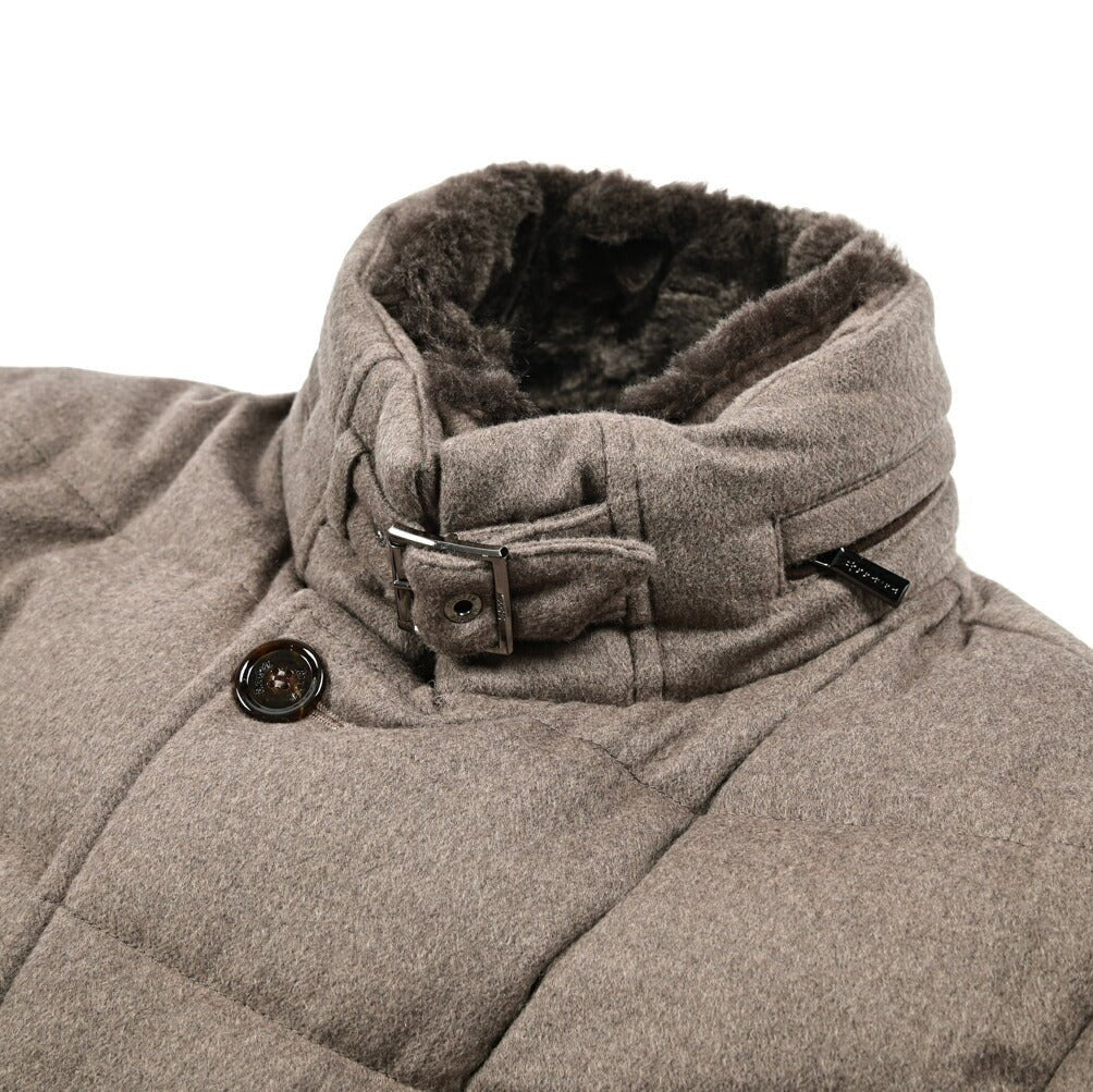 MOORER "ZARBO - LS9" カシミヤ混ウール スタンドカラーダウンコート｜420461 - 44｜GUARDAROBA MILANO OFFICIAL STORE