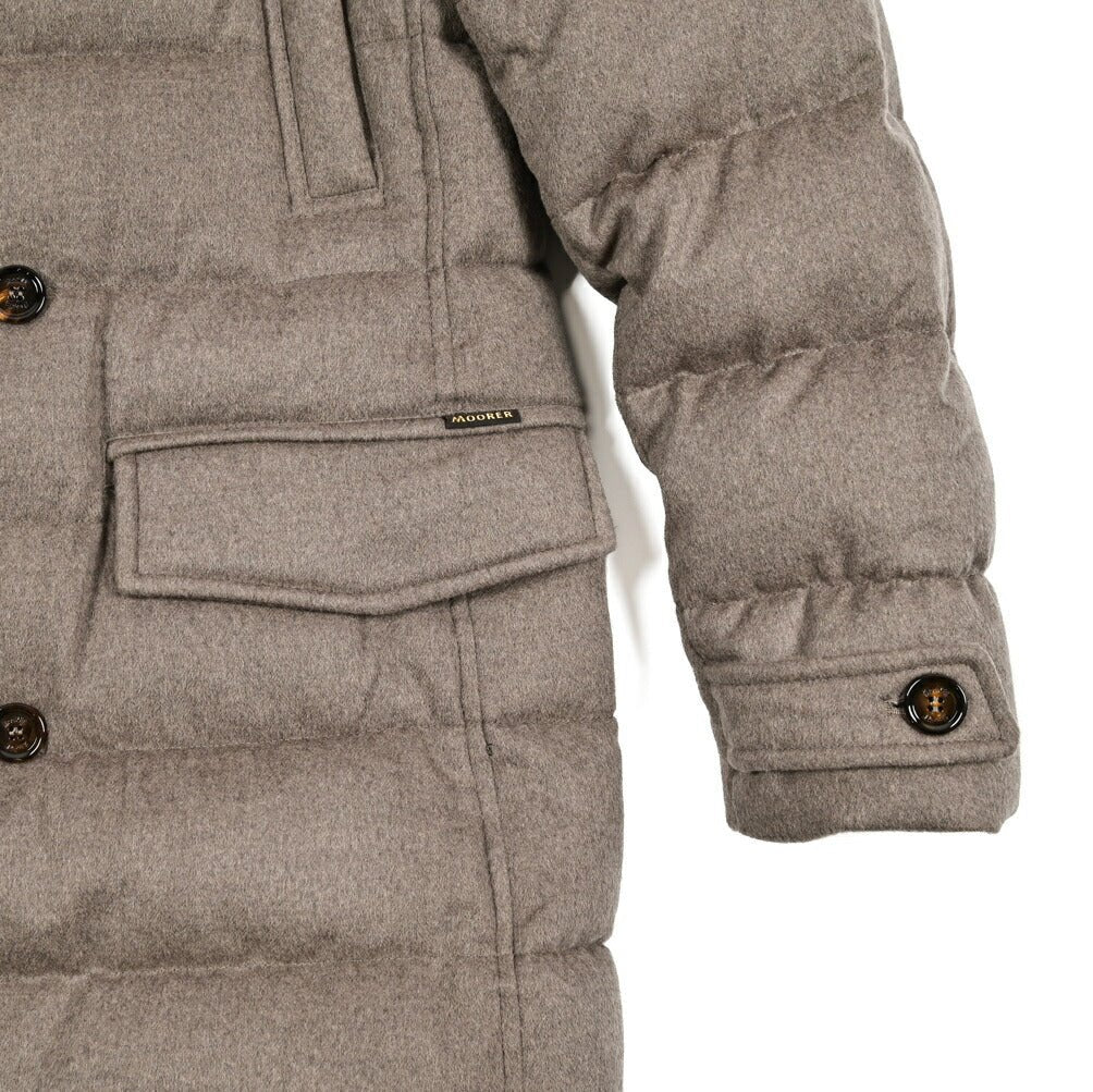MOORER "ZARBO - LS9" カシミヤ混ウール スタンドカラーダウンコート｜420461 - 44｜GUARDAROBA MILANO OFFICIAL STORE
