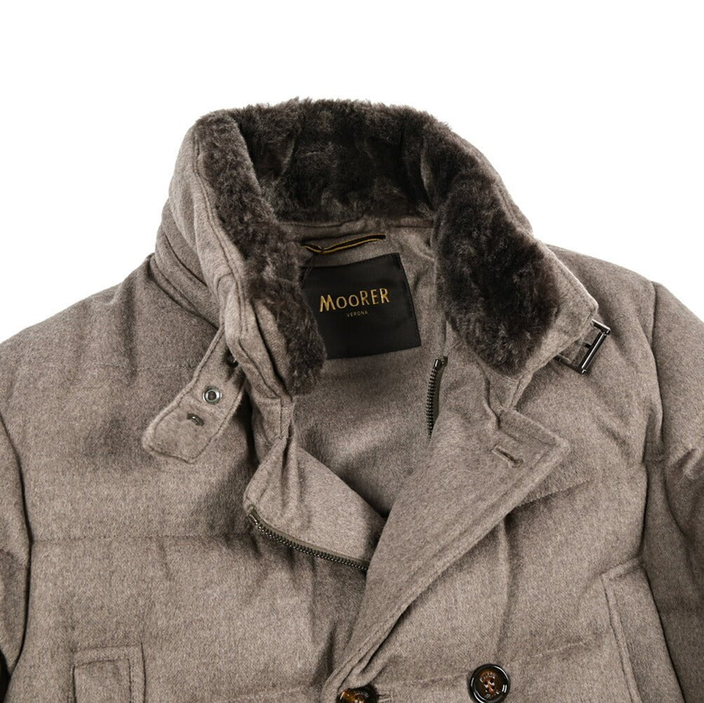 MOORER "ZARBO - LS9" カシミヤ混ウール スタンドカラーダウンコート｜420461 - 44｜GUARDAROBA MILANO OFFICIAL STORE
