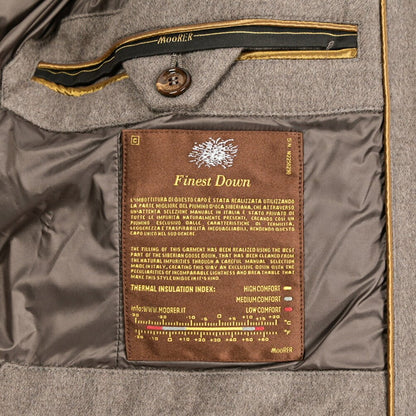 MOORER "ZARBO - LS9" カシミヤ混ウール スタンドカラーダウンコート｜420461 - 44｜GUARDAROBA MILANO OFFICIAL STORE