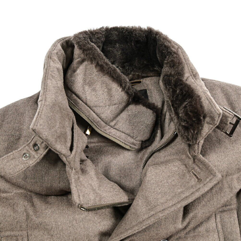 MOORER "ZARBO - LS9" カシミヤ混ウール スタンドカラーダウンコート｜420461 - 44｜GUARDAROBA MILANO OFFICIAL STORE