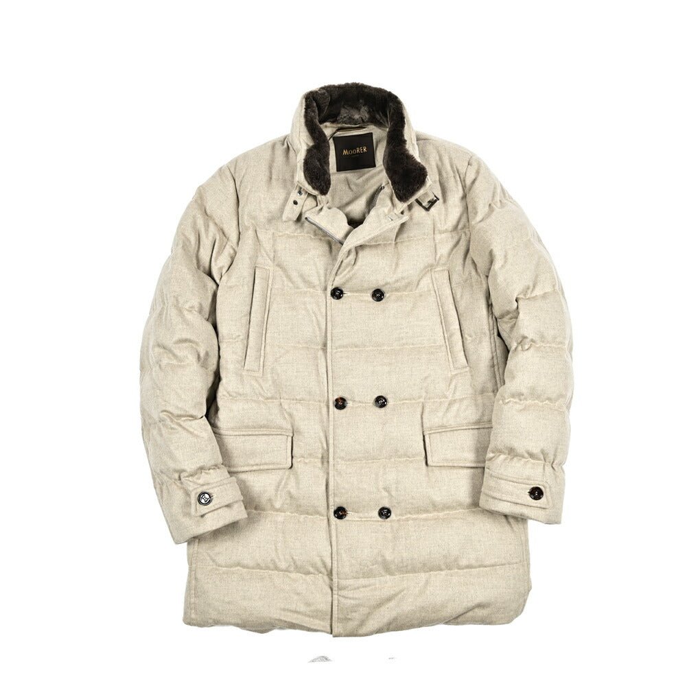 MOORER "ZARBO - LS9" カシミヤ混ウール スタンドカラーダウンコート｜420463｜GUARDAROBA MILANO OFFICIAL STORE