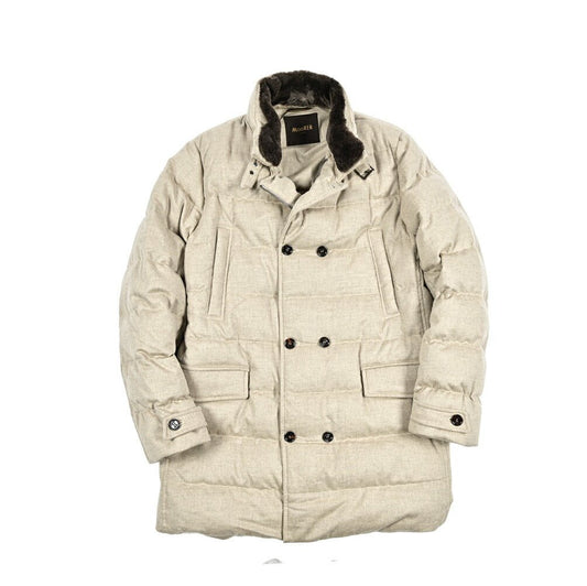 MOORER "ZARBO - LS9" カシミヤ混ウール スタンドカラーダウンコート｜420463｜GUARDAROBA MILANO OFFICIAL STORE