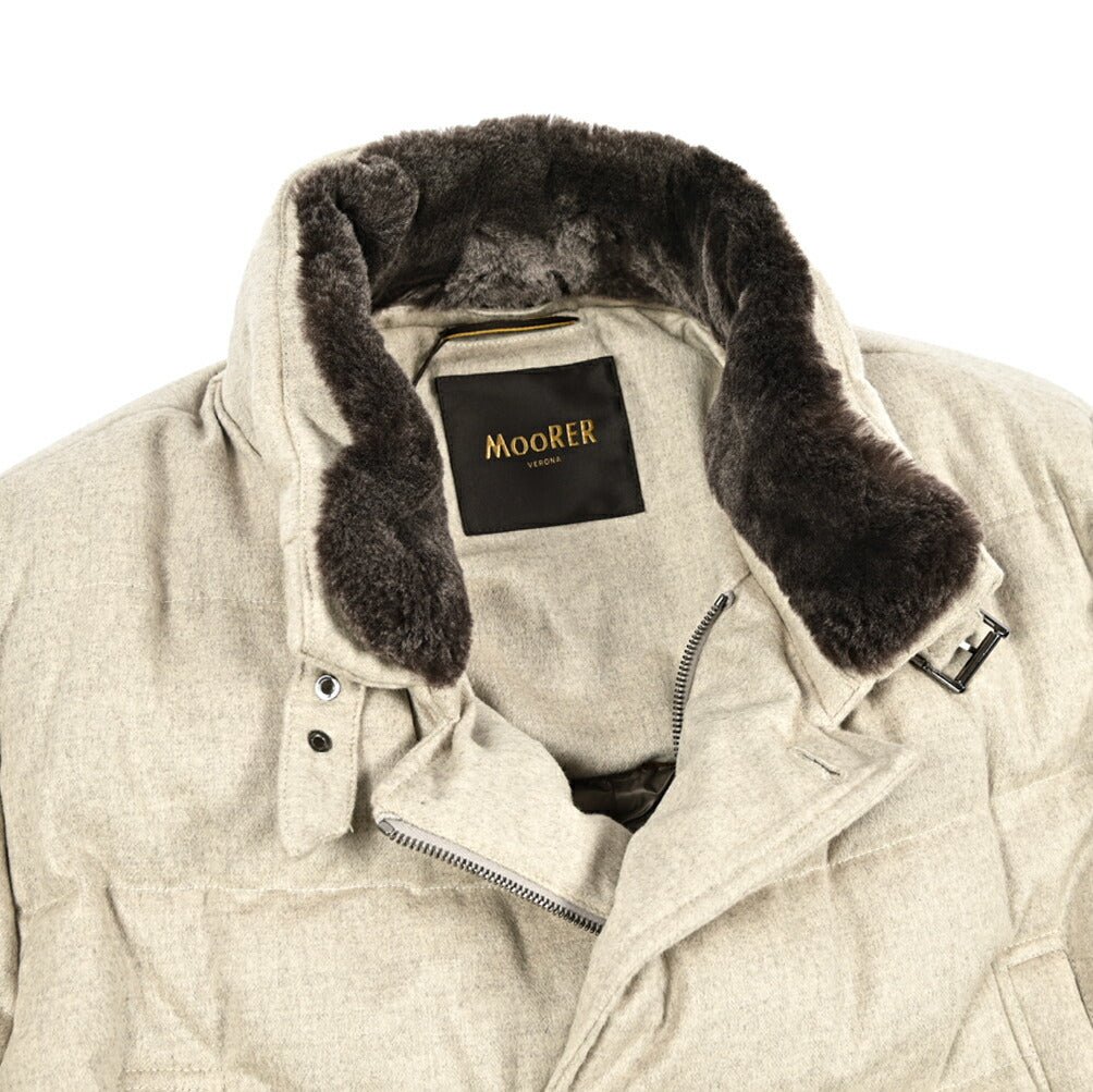 MOORER "ZARBO - LS9" カシミヤ混ウール スタンドカラーダウンコート｜420463｜GUARDAROBA MILANO OFFICIAL STORE