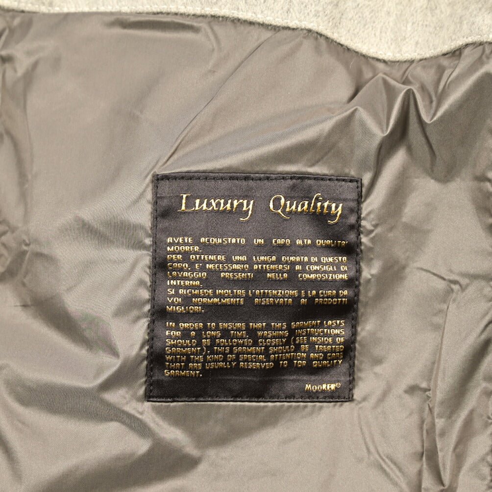 MOORER "ZARBO - LS9" カシミヤ混ウール スタンドカラーダウンコート｜420463｜GUARDAROBA MILANO OFFICIAL STORE