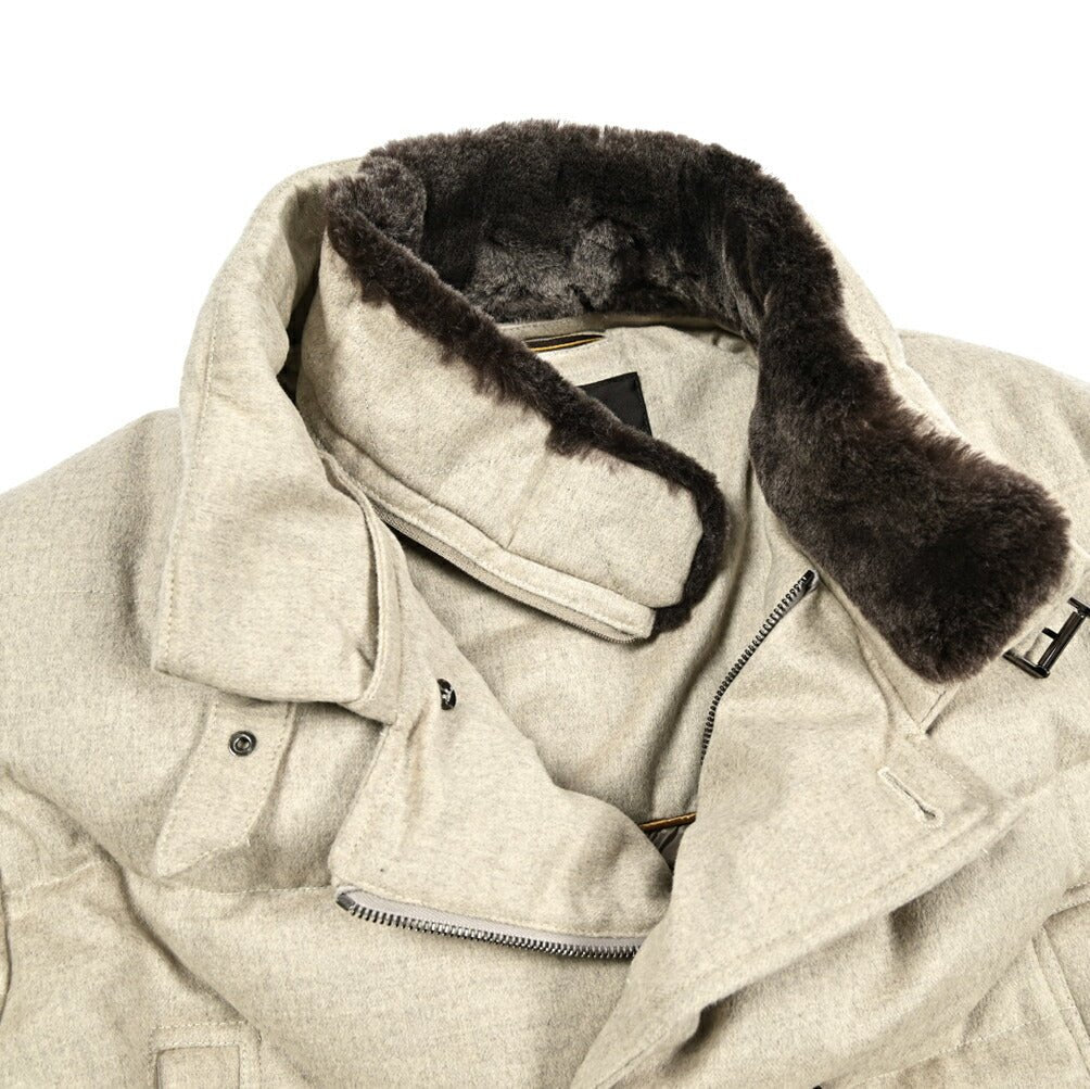 MOORER "ZARBO - LS9" カシミヤ混ウール スタンドカラーダウンコート｜420463｜GUARDAROBA MILANO OFFICIAL STORE