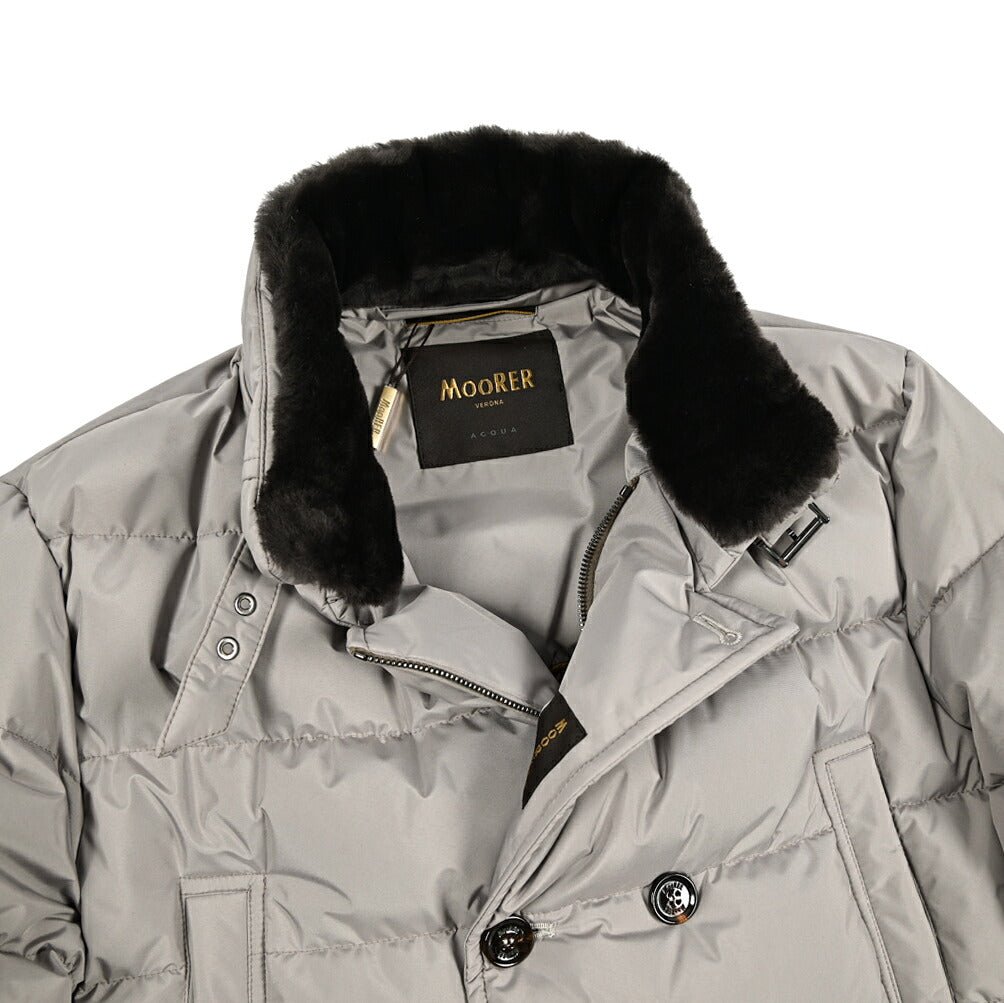 MOORER "ZARBO - STP" ポリエステル100% スタンドカラーダウンコート / ACQUA PROOF (防水)｜420483 - 48｜GUARDAROBA MILANO OFFICIAL STORE