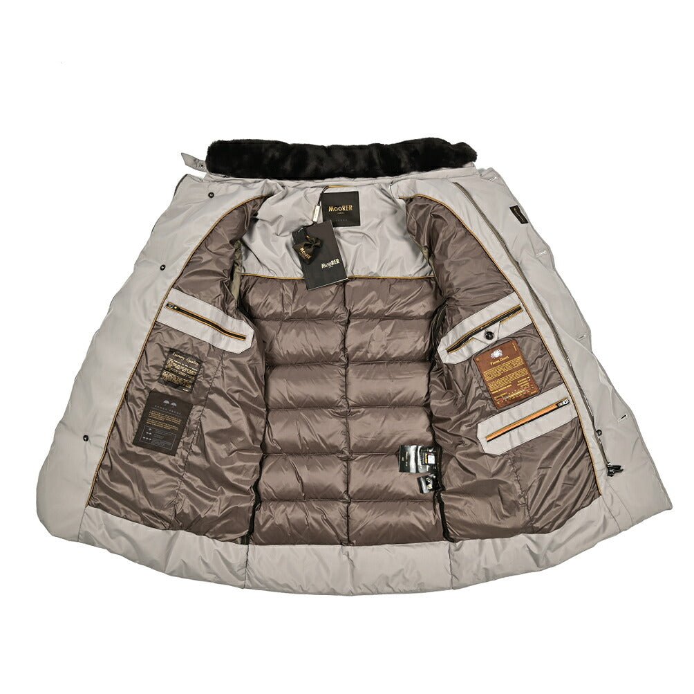 MOORER "ZARBO - STP" ポリエステル100% スタンドカラーダウンコート / ACQUA PROOF (防水)｜420483 - 48｜GUARDAROBA MILANO OFFICIAL STORE