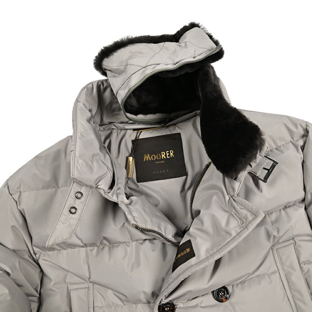 MOORER "ZARBO - STP" ポリエステル100% スタンドカラーダウンコート / ACQUA PROOF (防水)｜420483 - 48｜GUARDAROBA MILANO OFFICIAL STORE