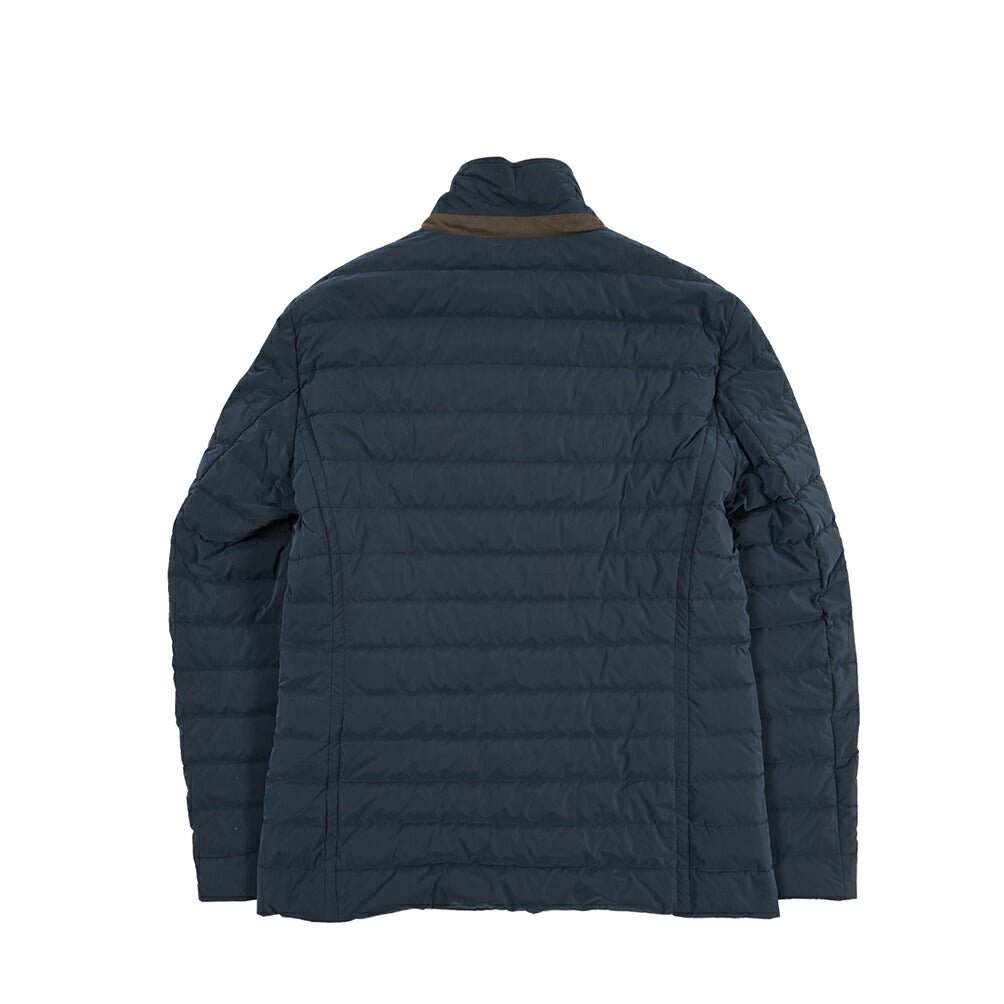 MOORER “ZAVYER-OS” ナイロン混 ウルトラライトダウンジャケット ネイビー(BLU) 46 | GUARDAROBA MILANO OFFICIAL STORE