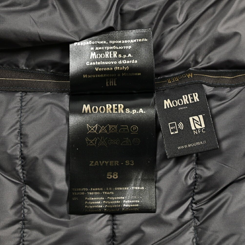 SALE｜MOORER ZAVYER - S3 ストレッチナイロン ライトウェイトダウンジャケット / ACQUA RESISTANT(撥水)｜417803｜GUARDAROBA MILANO OFFICIAL STORE