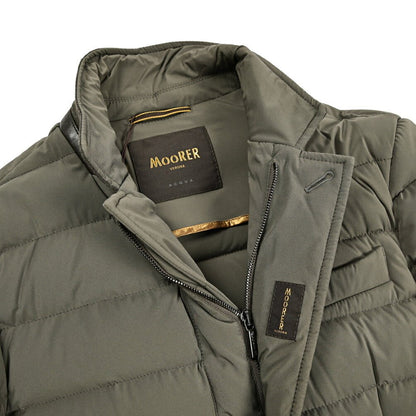 MOORER "ZAYN - KN" ストレッチナイロン スタンドカラーダウンジャケット / ACQUA RESISTANT(撥水)｜418070｜GUARDAROBA MILANO OFFICIAL STORE