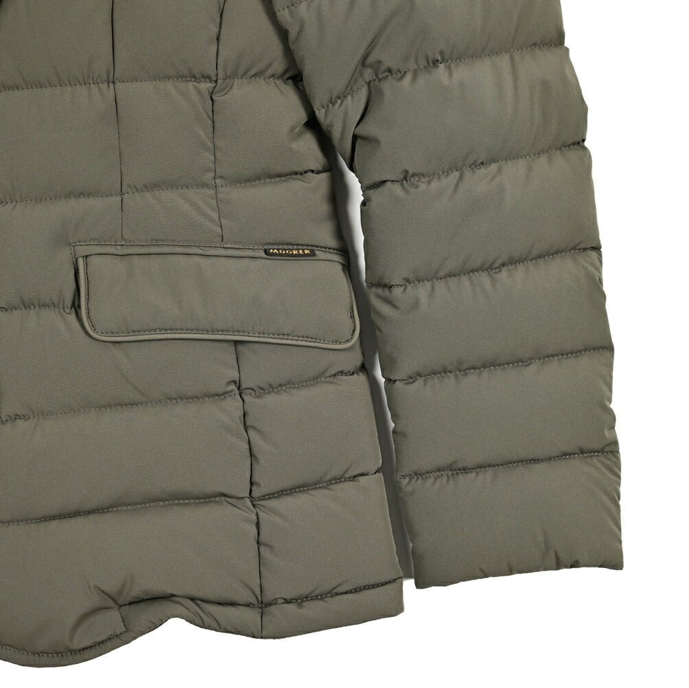 MOORER "ZAYN - KN" ストレッチナイロン スタンドカラーダウンジャケット / ACQUA RESISTANT(撥水)｜418070｜GUARDAROBA MILANO OFFICIAL STORE