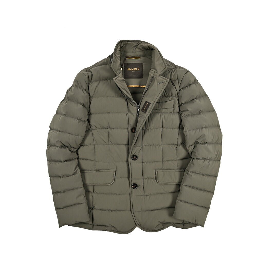 MOORER "ZAYN - KN" ストレッチナイロン スタンドカラーダウンジャケット / ACQUA RESISTANT(撥水)｜418070｜GUARDAROBA MILANO OFFICIAL STORE
