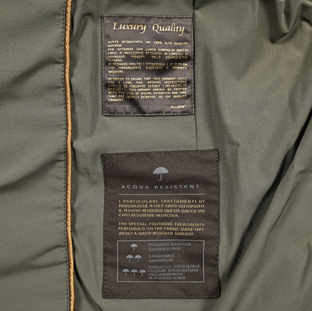MOORER "ZAYN - KN" ストレッチナイロン スタンドカラーダウンジャケット / ACQUA RESISTANT(撥水)｜418070｜GUARDAROBA MILANO OFFICIAL STORE