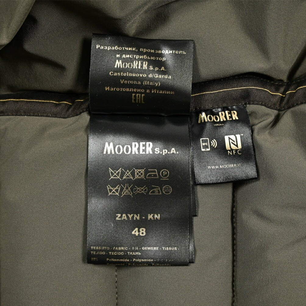 MOORER "ZAYN - KN" ストレッチナイロン スタンドカラーダウンジャケット / ACQUA RESISTANT(撥水)｜418070｜GUARDAROBA MILANO OFFICIAL STORE