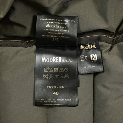 MOORER "ZAYN - KN" ストレッチナイロン スタンドカラーダウンジャケット / ACQUA RESISTANT(撥水)｜418070｜GUARDAROBA MILANO OFFICIAL STORE