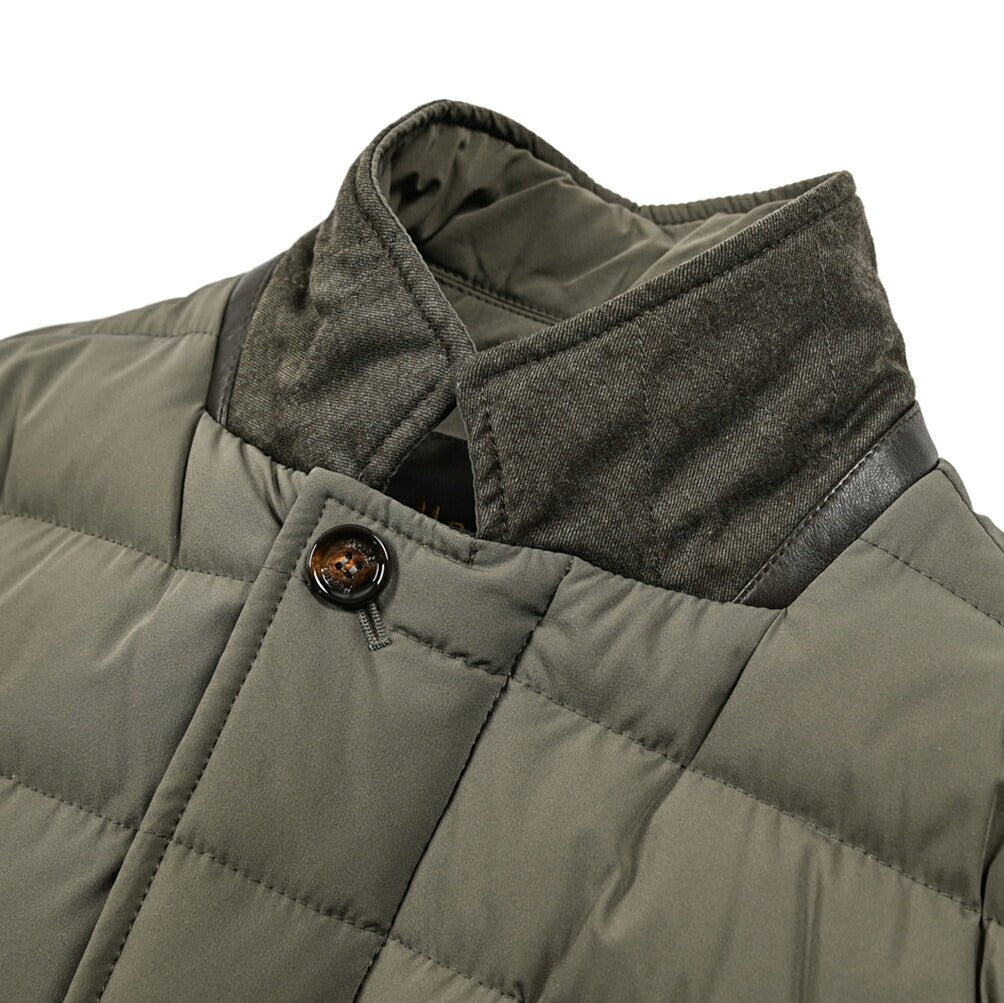 MOORER "ZAYN - KN" ストレッチナイロン スタンドカラーダウンジャケット / ACQUA RESISTANT(撥水)｜418070｜GUARDAROBA MILANO OFFICIAL STORE