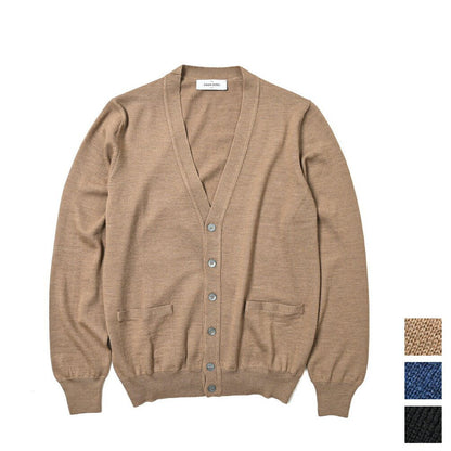 SALE｜GRAN SASSO ヴァージンウール100% ハイゲージニットVネックカーディガン